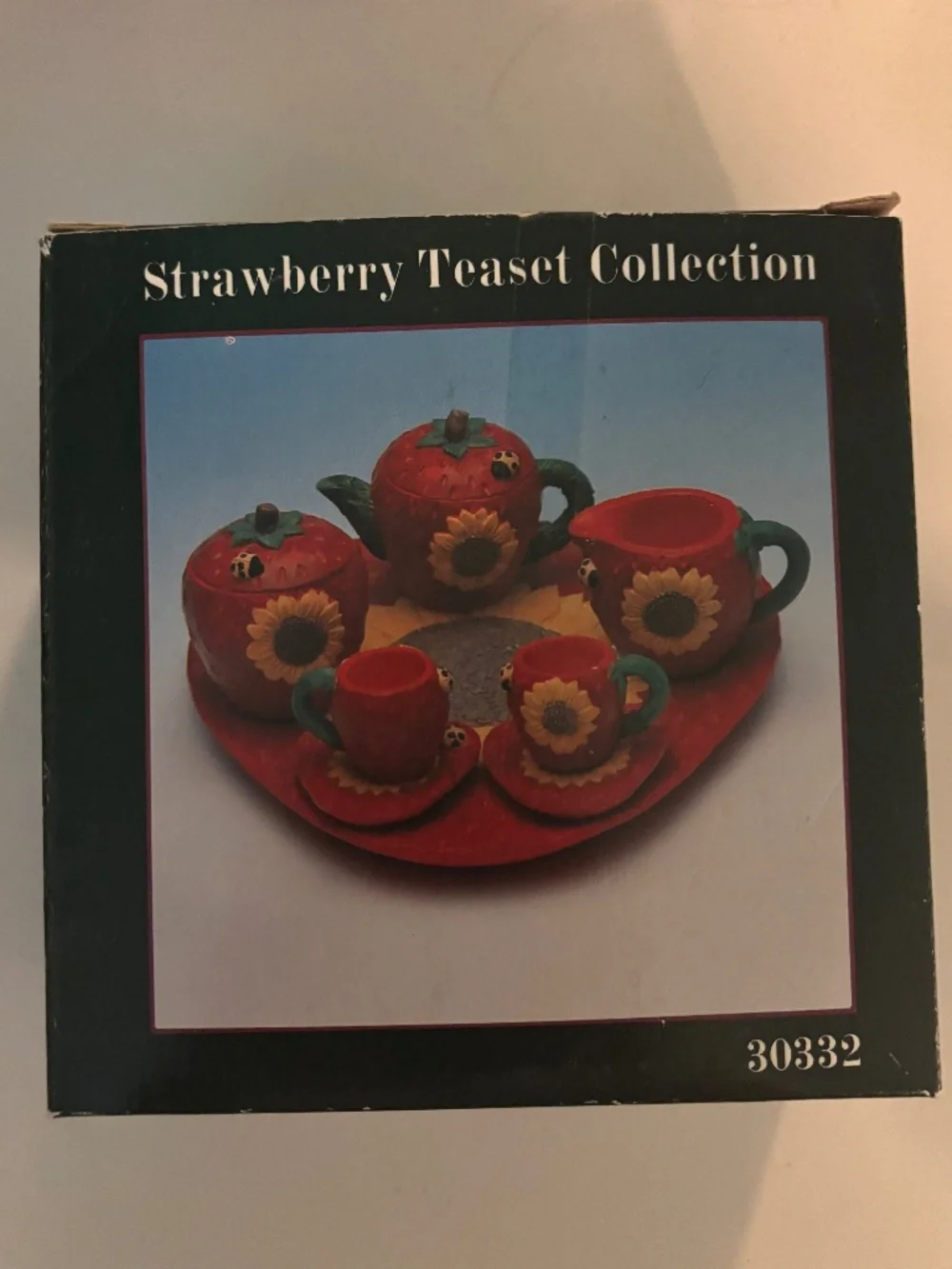 Miniature Strawberry Tea Set